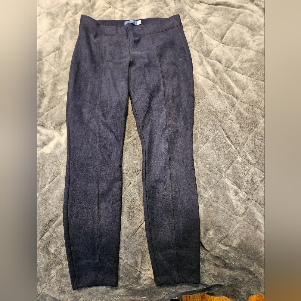 Old Navy Stevie blue suede skinny pant size large